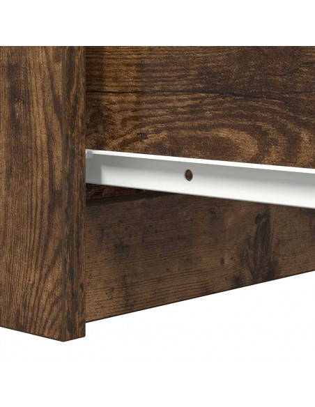 Credenza Rovere Fumo 37,5x35x76 cm in Legno Multistrato