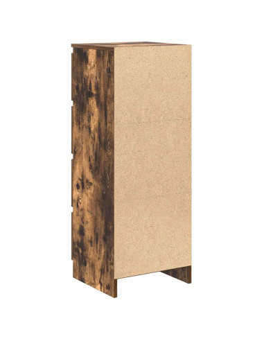 Credenza Rovere Fumo 37,5x35x99 cm in Legno Multistrato