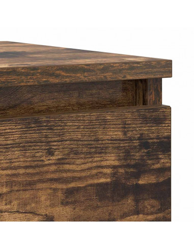 Credenza Rovere Fumo 37,5x35x99 cm in Legno Multistrato