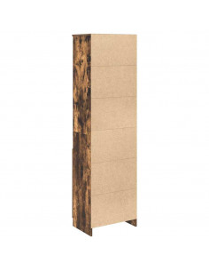 Credenza Rovere Fumo 50x35x180 cm in Legno Multistrato 2