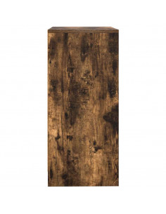 Credenza Rovere Fumo 57x34x76 cm in Legno Multistrato