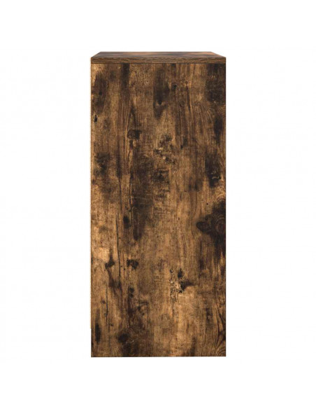 Credenza Rovere Fumo 57x34x76 cm in Legno Multistrato