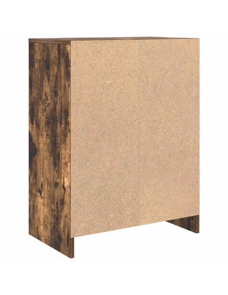 Credenza Rovere Fumo 57x34x76 cm in Legno Multistrato