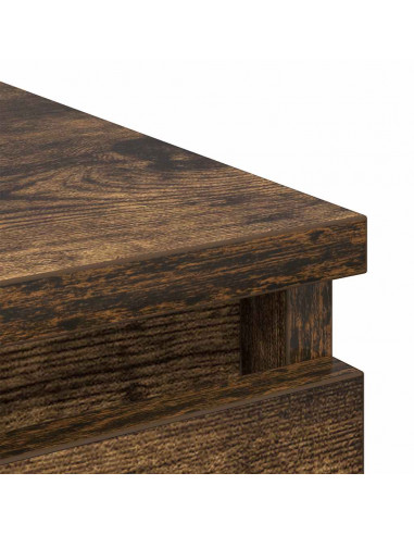 Credenza Rovere Fumo 80x35x76 cm in Legno Multistrato