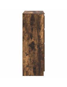 Credenza Rovere Fumo 80x35x99 cm in Legno Multistrato