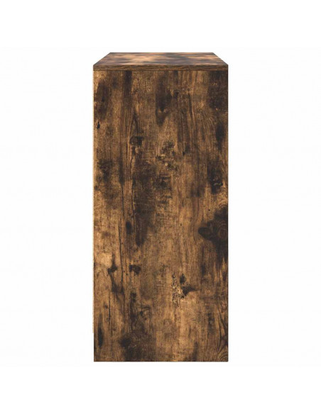 Credenza Rovere Fumo 85x34x76 cm in Legno Multistrato