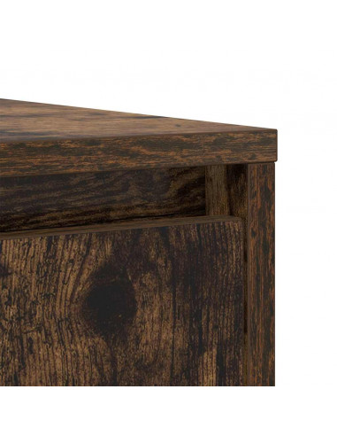 Credenza Rovere Fumo 85x34x76 cm in Legno Multistrato