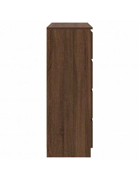 Credenza Rovere Marrone 100x35x99 cm in Legno tecnico