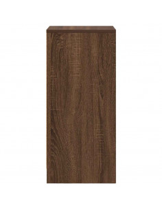 Credenza Rovere Marrone 29,5x34x76 cm in Legno Multistrato