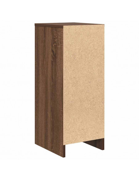 Credenza Rovere Marrone 29,5x34x76 cm in Legno Multistrato