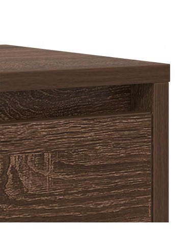 Credenza Rovere Marrone 29,5x34x76 cm in Legno Multistrato