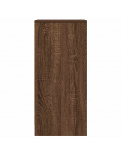 Credenza Rovere Marrone 29,5x34x76 cm in Legno Multistrato