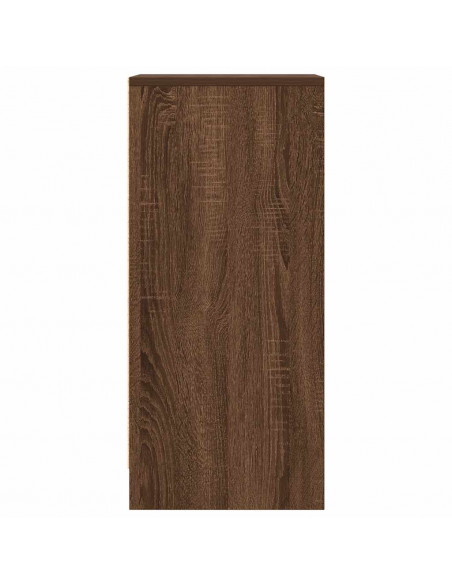 Credenza Rovere Marrone 29,5x34x76 cm in Legno Multistrato