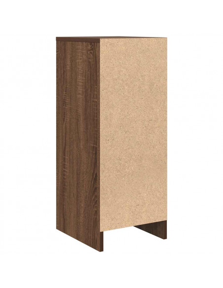 Credenza Rovere Marrone 29,5x34x76 cm in Legno Multistrato