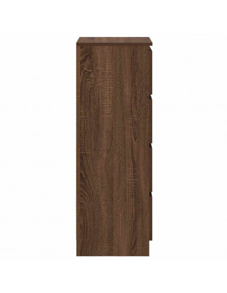 Credenza Rovere Marrone 37,5x35x99 cm in Legno Multistrato