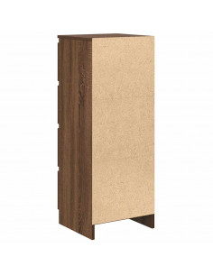 Credenza Rovere Marrone 37,5x35x99 cm in Legno Multistrato 2