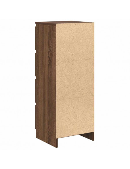 Credenza Rovere Marrone 37,5x35x99 cm in Legno Multistrato