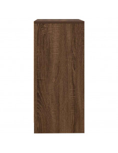 Credenza Rovere Marrone 57x34x76 cm in Legno tecnico