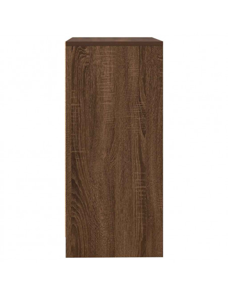 Credenza Rovere Marrone 57x34x76 cm in Legno tecnico
