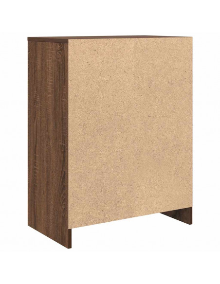 Credenza Rovere Marrone 57x34x76 cm in Legno tecnico