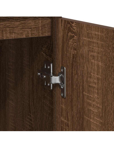 Credenza Rovere Marrone 57x34x76 cm in Legno tecnico