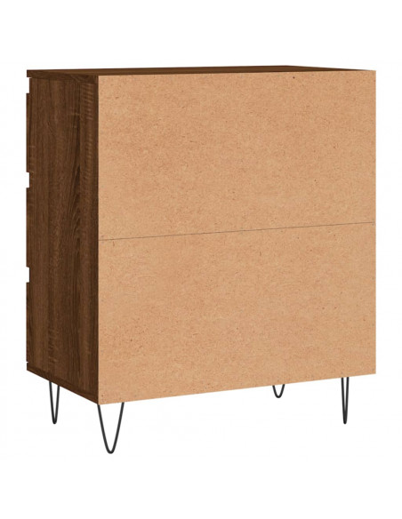 Credenza Rovere Marrone 60x35x70 cm in Legno Multistrato
