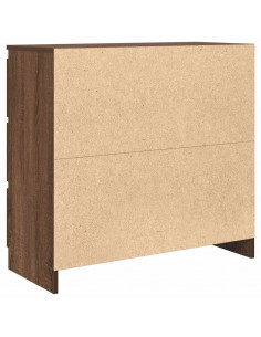 Credenza Rovere Marrone 80x35x76 cm in Legno tecnico 2