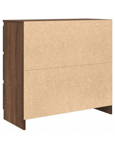 Credenza Rovere Marrone 80x35x76 cm in Legno tecnico