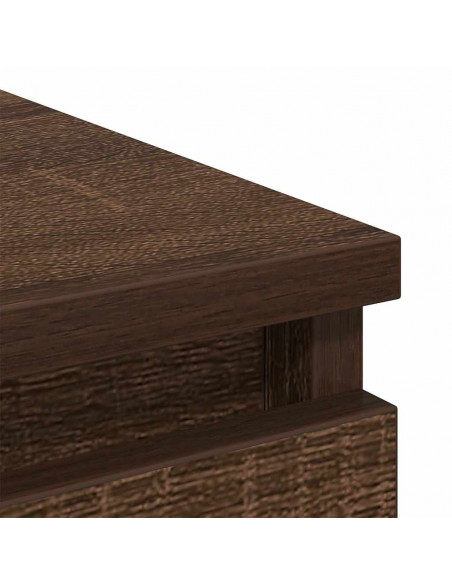 Credenza Rovere Marrone 80x35x99 cm in Legno Multistrato