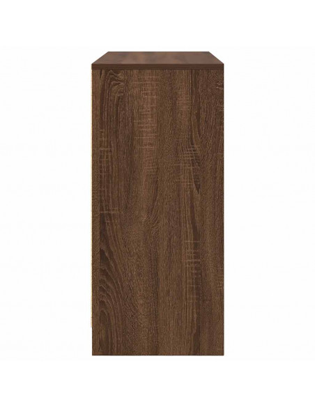 Credenza Rovere Marrone 85x34x76 cm in Legno Multistrato