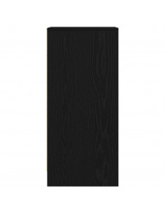 Credenza Rovere Nero 29,5x34x76 cm in Legno Multistrato