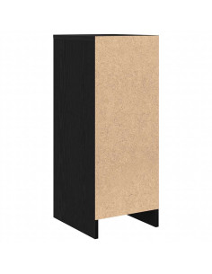 Credenza Rovere Nero 29,5x34x76 cm in Legno Multistrato 2