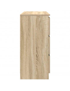 Credenza Rovere Sonoma 100x35x76 cm in Legno Multistrato