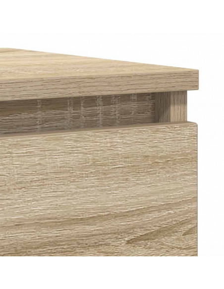 Credenza Rovere Sonoma 100x35x76 cm in Legno Multistrato