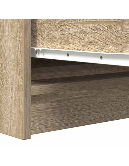 Credenza Rovere Sonoma 100x35x76 cm in Legno Multistrato