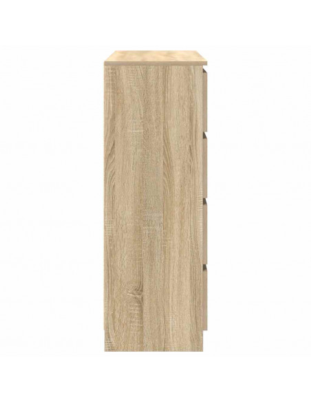 Credenza Rovere Sonoma 100x35x99 cm in Legno Multistrato