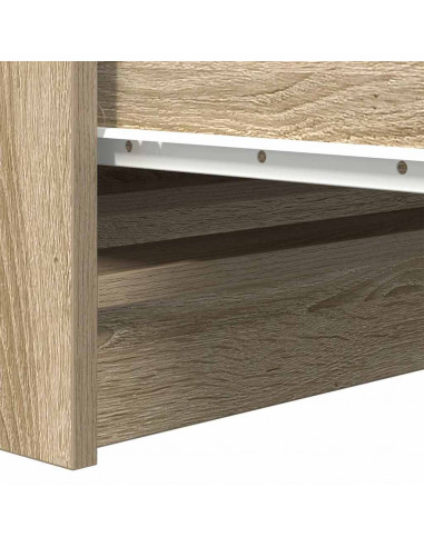 Credenza Rovere Sonoma 100x35x99 cm in Legno Multistrato