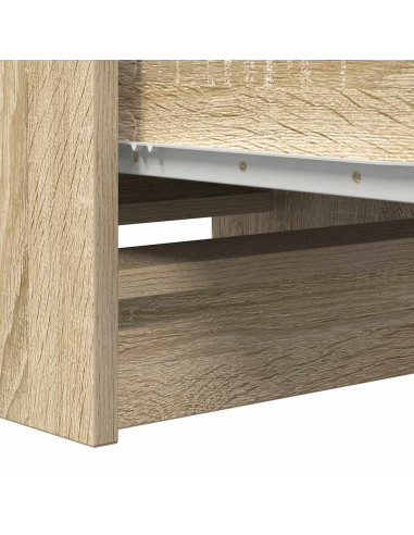 Credenza Rovere Sonoma 37,5x35x99 cm in Legno Multistrato