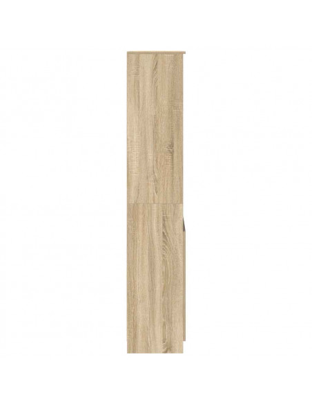 Credenza Rovere Sonoma 50x35x180 cm in Legno Multistrato