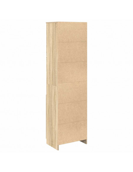 Credenza Rovere Sonoma 50x35x180 cm in Legno Multistrato