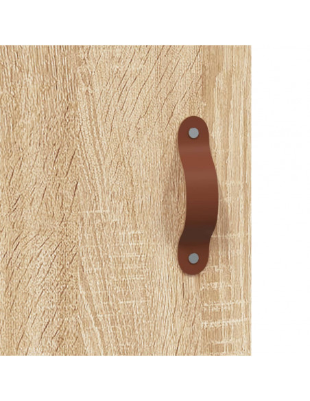 Credenza Rovere Sonoma 69,5x34x180 cm in Legno Multistrato
