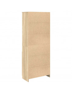 Credenza Rovere Sonoma 70x35x180 cm in Legno Multistrato 2