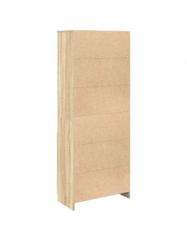 Credenza Rovere Sonoma 70x35x180 cm in Legno Multistrato