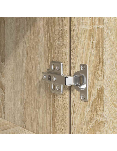 Credenza Rovere Sonoma 70x35x180 cm in Legno Multistrato
