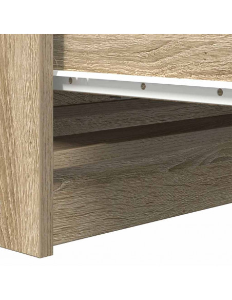 Credenza Rovere Sonoma 80x35x99 cm in Legno Multistrato