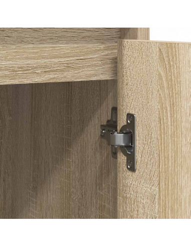 Credenza Rovere Sonoma 85x34x76 cm in Legno Multistrato