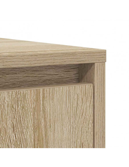 Credenza Rovere Sonoma 85x34x76 cm in Legno Multistrato