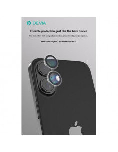 Devia Protezione per fotocamera in cristallo iPhone 16 & 16Plus