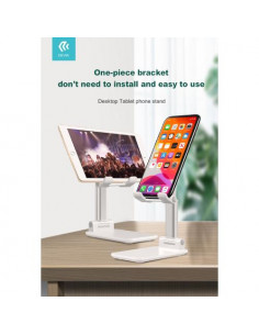DEVIA SUPPORTO REGOLABILE A LIBRO PER TABLET E SMARTPHONE NERO