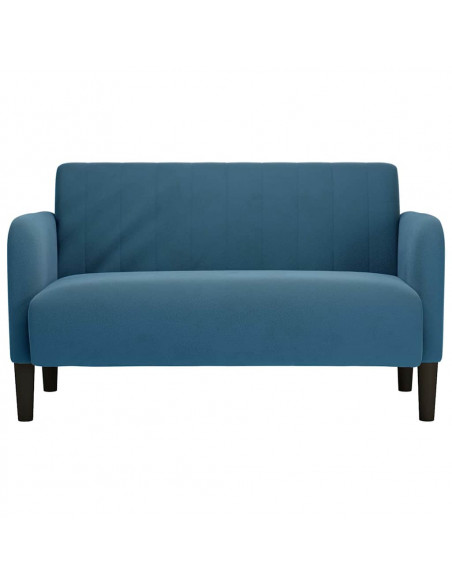 Divano Divanetto Blu 109 cm in Velluto